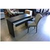 Image 2 : MODERN BLACK SINGLE DRAWER DESK WITH CHAIR