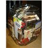 Image 2 : JAR OF COLLECTABLE MATCHBOOKS AND CRYSTAL CANDLESTICKS