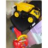 Image 2 : SIT ON CATERPILAR DUMP TRUCK TOY, GRAYCO PACK N PLAY AND KITCHEN