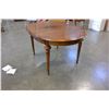 Image 2 : WALNUT DINING TABLE AND SIX CHAIRS