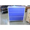 Image 1 : THREE DRAWER BLUE DRESSER