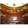 Image 2 : ANTIQUE INLAY WALL CLOCK WITH KEY ENAMEL FACE