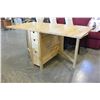 Image 2 : PINE DROPLEAF TABLE WITH STORAGE DRAWERS