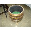 Image 2 : BRASS BOUND PAW FOOT BARRELL PLANTER