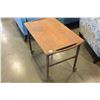 Image 2 : MCM TEAK ROLLING SERVING TRAY