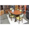 Image 2 : DESIGNER OVAL DINING TABLE AND SIX UPOLSTERED DINING CHAIRS