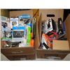 Image 1 : TWO BOXES OF AV CABLES AND ELECTRONICS