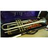 Image 2 : AMERICAN STANDARD 1927 TRUMPET SN1298 WITH ANTIQUE MUSIC BOOKS