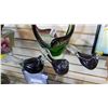 Image 2 : ART GLASS BIRDS AND DISH