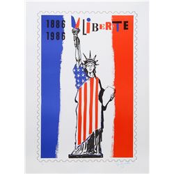 Roger Bezombes, Liberte, Serigraph