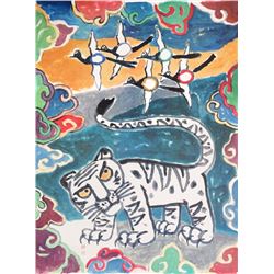 Ki-Chang Kim, Mystic Star of the Orient, Lithograph