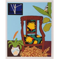 Hunt Slonem, Shell Ginger, Serigraph