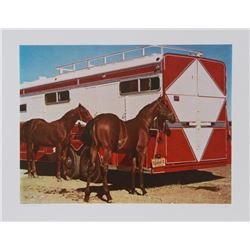 Richard McLean, Fillys with Trailer, Lithograph