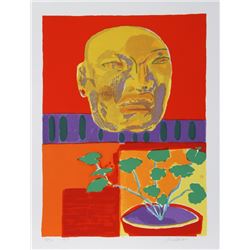 John Grillo, Olmec Mask, Serigraph