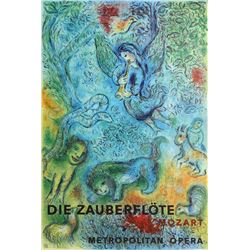 Marc Chagall, Metropolitan Opera, The Magic Flute, Offset Lithograph