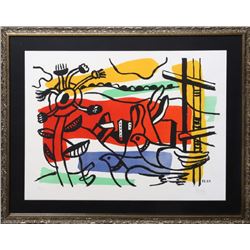Fernand Leger, Composition au Deux Oiseaux (Paysage aux Oiseaux), Lithograph