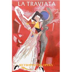 Marino Marini, La Traviata (Metropolitan Opera), Poster