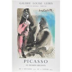 Pablo Picasso, 172 Dessins Recents: Galerie Louise Leiris, Offset Lithograph Poster