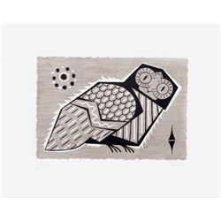 Laurent Marcel Salinas, Owl, Lithograph
