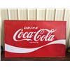 Image 1 : LARGE VINTAGE COCA COLA STEEL SIGN MADE IN CANADA