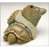 Image 1 : WAYNE SKYE,, An Iroquois stone carving of a snapping turtle, a bear and a False Face mask, the...