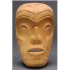 Image 1 : ROCKY JONES (1949 - ), A Northwest Coast carved wood portrait mask, signed and dated '80, 10.5"...