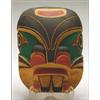 Image 1 : ALEX HUNT, A Northwest Coast carved and painted wood "Man From Sea" mask, signed and titled, 9"...