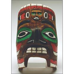 DARTMAN JEFFREY,, Port Simpson, BC:, A Northwest Coast carved and painted wood Hawk mask, sig...