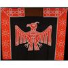 Image 1 : KATIE SCOW (VERONICA MANILAK), A Northwest Coast cloth panel, decorated with a buttoned and app...