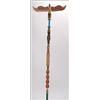 Image 1 : RUTH BAKER, A Northwest Coast wood talking-stick, carved and painted with an eagle, a killer wh...