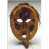 Image 2 : A Northwest Coast Nootka carved and painted wood mask, with cedar bark attachment, 14" - 35.6 cm....