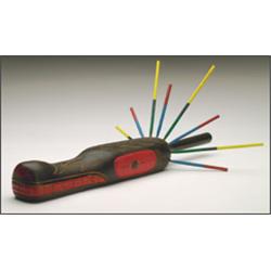 GREG JOSEPH,, A Northwest Coast carved and painted wood ceremonial Grizzly Bear rattle, signed...