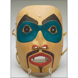 MIKE EPP, Metlakatla, BC:, A Northwest Coast Tsimshian carved and painted wood Intruder mask, s...