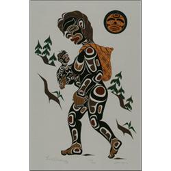 MARK HENDERSON (1953-), TSONOQUA, framed serigraph, 1992, 132/140, 18.5" x 12" - 47 x 30.5 cm....