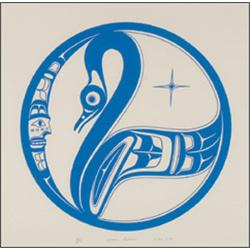 JOSEPH DAVID (1946-), MOON DANCE, framed serigraph, 62/222, 1980, 13" x 13" - 33 x 33 cm., Se...