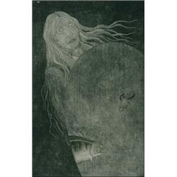 MICHAEL ROBERT ROBINSON (1948-), GOD OF THE WILDERNESS, framed aquatint, 34/95, 26" x 18" - 66...