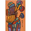 Image 1 : NORVAL H. MORRISSEAU, R.C.A. (1932-), MOON RIVER SHAMAN, framed acrylic on canvas, signed lower...