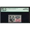 Image 1 : 25 Cent Fifth Issue Fractional Note PCGS 66PPQ