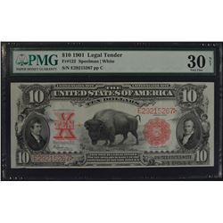 1901 $10 Bison Legal Tender Note PCGS 30NET