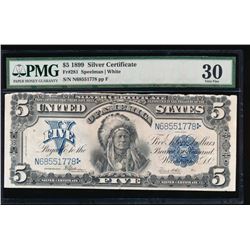 1899 $5 Chief Silver Certificate PMG 30