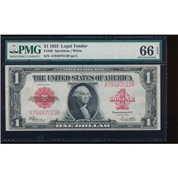 1923 $1 Legal Tender Note PMG 66EPQ