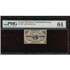 Image 1 : 3 Cent Third Issue Fractional Note PMG 64