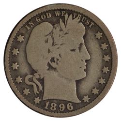 1896-O Barber Quarter Coin
