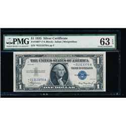 1935 $1 Silver Certificate Star Note PMG 63EPQ