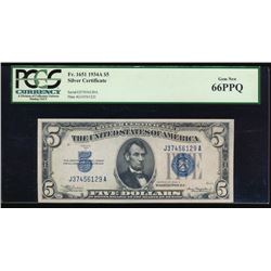 1934C $5 Silver Certificate PCGS 66PPQ