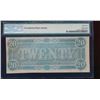 Image 2 : 1864 $20 Confederate States of America Note PMG 64EPQ