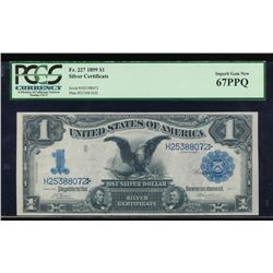 1899 $1 Black Eagle Silver Certificate PCGS 67PPQ