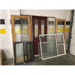 ASSORTED DOORS AND WINDOWS