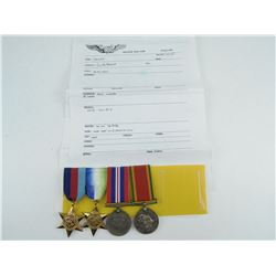 WWII GROUP OF 4 MEDALS