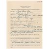 Image 1 : Jimmie Foxx Signed Questionnaire